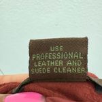 Vakko Medium 90s Boho Deep Strawberry Red Suede Midi Size 6/8 mermaid skirt Photo 5