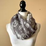 Alexander McQueen | Silk Skull Print Large Square Sheer Scarf Photo 0