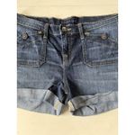 Rock & Republic Rock‎ & Republic Womens Stinger Blue Denim Cuffed Cut Off Shorts Size 12 Dark Photo 1
