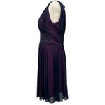 Jessica Howard Navy Sleeveless Beaded Waist Formal Cocktail Dress Petite Size 12 Photo 1