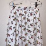 Natural Couture white floral layered wrap midi skirt Photo 1