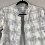 Carolina belle Montreal Women Open Front Blazer Coat Jacket M White Black Career Photo 1