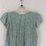 Croft & Barrow  Intimates Short Sleeve Floral Top Womens Medium Blue Photo 6