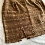 Motel Rocks Brown Plaid Mini Skirt Photo 2