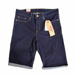 Levi's NEW  Dark Wash Bermuda Shorts Size 29 Photo 0