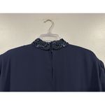 Patra Woman Cape Dress With Embellished Beads And Sequins Navy 20 Blue Size undefined Photo 5