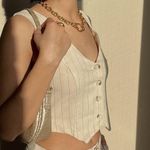 Sage the label linen vest Tan Photo 1