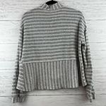 Anthropologie Amadi Gray Striped Mock Neck Knit Top Size M Photo 1