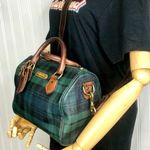 Ralph Lauren Black Watch Plaid Boston Weekend Travel Doctors Bag Speedy 25 Photo 9