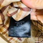 Karen Scott Tan Quilted Jacket Brown Corduroy Collar Sz Small Town & Country Preppy Photo 8