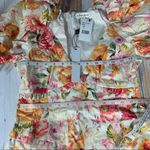 For Love & Lemons  Julep Floral Linen Mini Dress Size Medium Photo 12