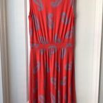 Boden Ella coral paisley jersey dress 12L Pink Size 12 Photo 3