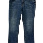 a.n.a  Straight Leg Raw Hem Mid Rise Medium Wash Blue Jeans Womens 12 Photo 0