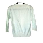 Old Navy button down cardigan ivory-pale green color 3/4 sleeves size Small Photo 1