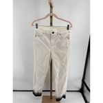 White House | Black Market white the slim crop jeans with black detail size 4 Photo 5