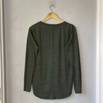 Sol Angeles  Green V-Neck Long Sleeve Shirt Photo 1