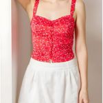 For Love & Lemons  Chianti Top, Red Roses, Small Photo 1