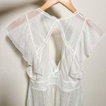Betsey Johnson White Lace Flutter Babydoll Chemise S Photo 8