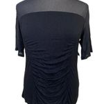 Black Short sheer sleeve knit top Size 0X Photo 0