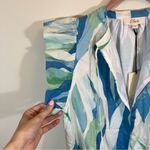 Elan  Women’s Blue Green Ruffle Midi Dress Small NWT Photo 5