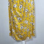 Loveappella  Yellow Floral Mini Dress with Open Tie Back NWT Size XL Photo 5