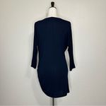 Michael Stars Cowl Neck Ruched Side Stretch Jersey Knit Tunic/Dress, Sz Large Photo 7