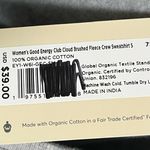 Pact  • NWT Gray Sweatshirt with 'Good Energy Club' Print Photo 4