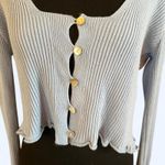 Nasty Gal Light blue cropped cardigan Size 8 Photo 2