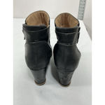 Womans Soul Haley Wedge Booties 8.5 Black Side Zip Almond Toe Photo 4