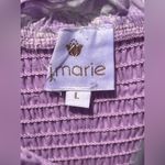 J.Marie The Vivian Tiered Ric Rac Midi Dress Purple Size L Photo 4