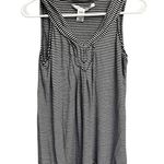 Max Studio Black White Stripe Sleeveless Top Blouse Size Small Womens Casual Photo 7