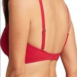 Sea Level Red Essentials Cross Front Multifit Bra Bikini Top Size 4 NWT SL3110P Photo 2