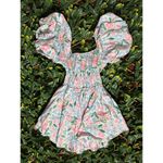 Altar'd State Altered State 100% Cotton Cottagecore Puff Sleeved Floral Mini Dress Size M Photo 1