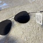 joe's jeans Satin Lt Gunmetal Aviator Sunglasses Photo 4