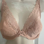 Soma  Essentials Unlined Lace TrimPlunge‎  Bra 36DD Photo 0