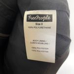 Free People Faux Leather Mini Skirt Black High Rise A Line Vegan Size 0 Photo 7