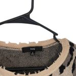 Fate Women's‎ Size Small Cheetah Animal Print Distressed Sweater Tan Photo 6