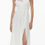 Aritzia Linen White Dress Photo 0