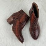 Madewell  The Rosie Snake Embossed Leather Ankle Boot Size 8.5 Photo 1