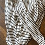 Olivia Rae  Striped Black & White Midi T-Shirt Dress Size Medium Photo 7