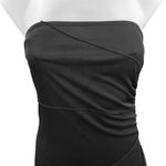 My Michelle Vintage 90’s  Black Strapless Layered Mesh Asymmetric Dress Size S Photo 2