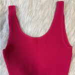 Aritzia  Babaton Fuchsia Ribbed Tank Top Photo 1