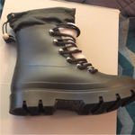 Marc Fisher NWT Freely Waterproof Lace-Up Lug Sole Boot Dark Green NEW in box 7 Photo 4