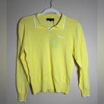 Macade NWT Ella Long Sleeve Polo Butter Yellow Knit Top. ⛳️ Size M Photo 2