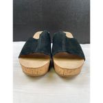 Nine West Women's Black Suede Shoes/Wedge Sandals Heel 4" Size 10 SKU 3742 Photo 2