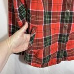 Duluth Free Swingin' Fleece Lined Neon Red Plaid Flannel Shirt Jacket Women's M Size M Photo 6