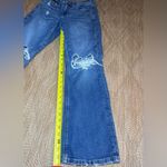 American Eagle Medium Wash 90's Bootcut Denim Jeans,Ripped,Women's Size 4 Short Photo 4