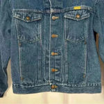 Rustler Vintage‎  Jacket Medium Wash Boxy Crop Denim Trucker Jean Womens Medium Photo 2