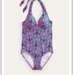 BODEN Enhancer Underwire Swimsuit size us 32C Pink Photo 4