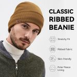 OZERO Winter Beanie Daily Hat - Thermal Polar Fleece Ski Stocking Skull Cap for Men and Women Photo 1